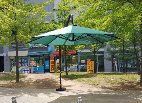 고정형 그늘막 시공 사례 :
